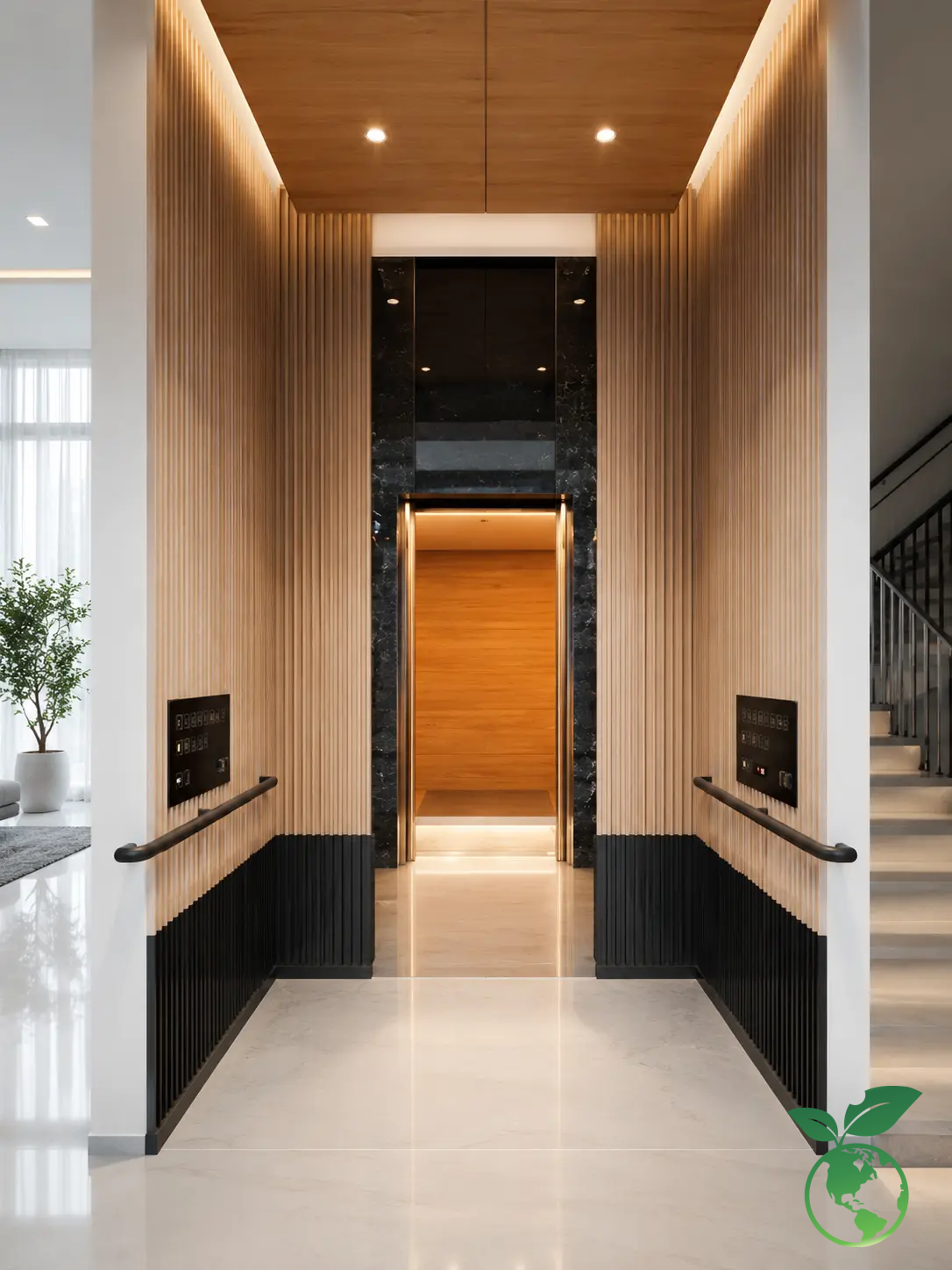 PATTERNED COLORED STAINLESS STEEL ELEVATOR CABIN 6