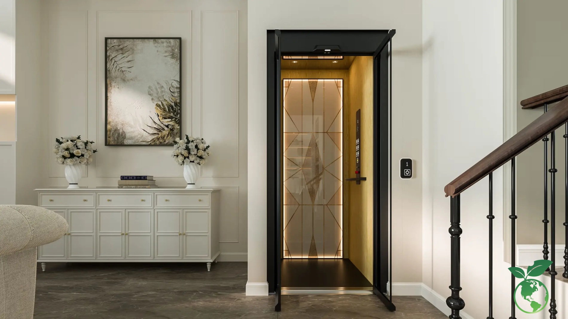 Giá Thang Máy Gia Đình Nhập Khẩu: Cách Lựa Chọn Phù Hợp Với Ngân Sách 4 symmetry dream luxury home elevator 2920x1643 2 scaled 1