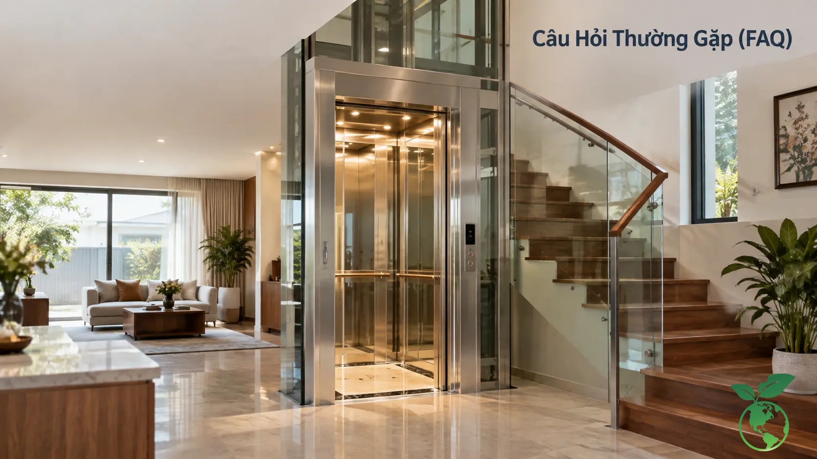 Vị trí đặt thang máy gia đình cho nhà phố, biệt thự Câu Hỏi Thường Gặp (FAQ) - Thang Máy Italy