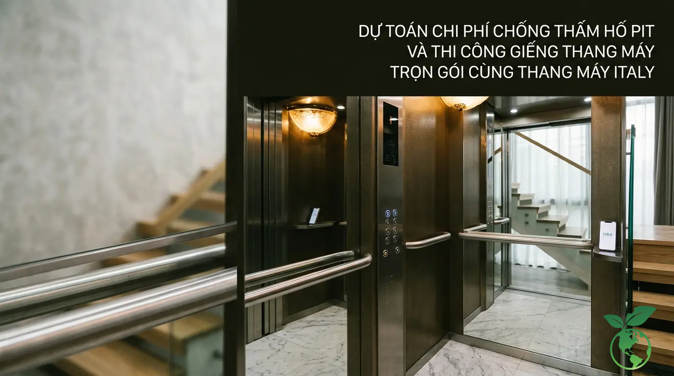 Chống Thấm Hố Pit Thang Máy & Tiêu Chuẩn Giếng (2026) 6 Dự Toán Chi Phí Chống Thấm Hố Pit Và Thi Công Giếng Thang Máy Trọn Gói Cùng Thang Máy Italy - Thang Máy Italy