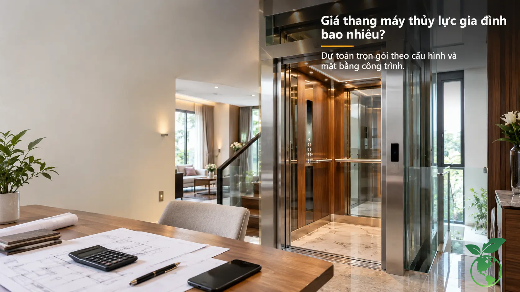 Thang máy thủy lực gia đình: cấu tạo và giá mới nhất Giá thang máy thủy lực gia đình và dự toán trọn gói theo cấu hình công trình - Thang Máy Việt Ý