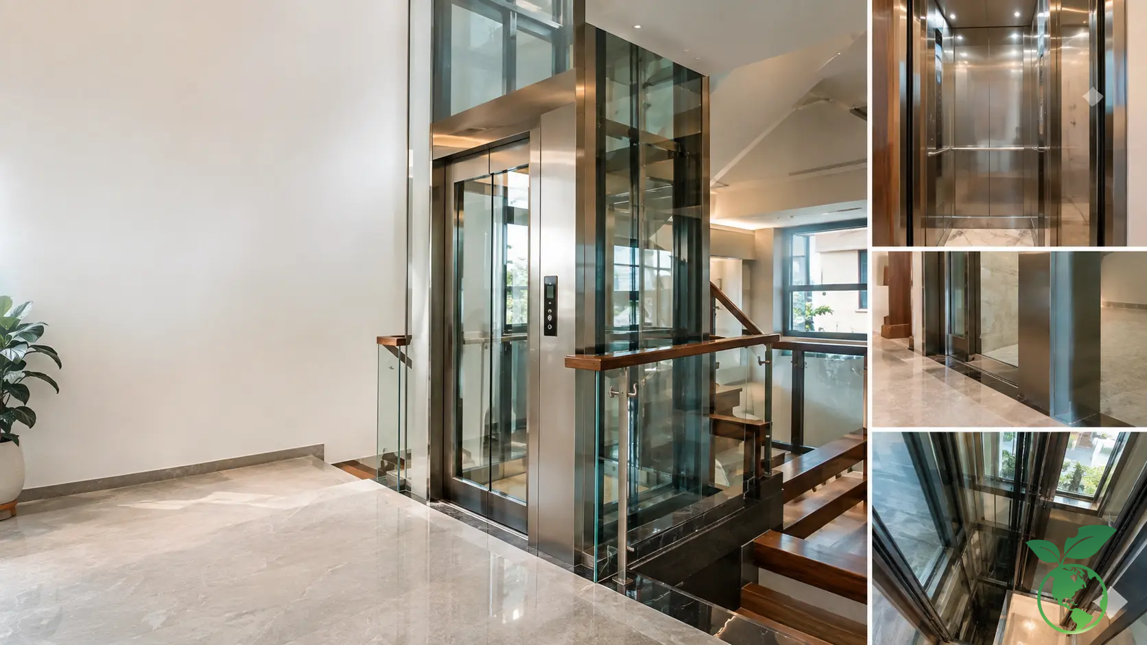 Thang Máy Không Phòng Máy Tiết Kiệm Không Gian Kích thước thang máy không phòng máy: Thiết kế giếng thang, cabin và cửa tầng theo mặt bằng - Thang Máy Việt Ý