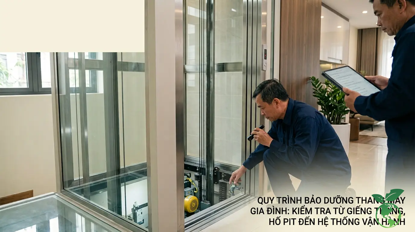 Thang Máy Gia Đình Tphcm: Quy Trình Bảo Dưỡng Thang Máy Gia Đình Định Kỳ (2026) 2 Thang Máy Gia Đình Tphcm - Quy Trình Bảo Dưỡng Thang Máy Gia Đình: Kiểm Tra Từ Giếng Thang, Hố Pit Đến Hệ Thống Vận Hành - Thang Máy Italy
