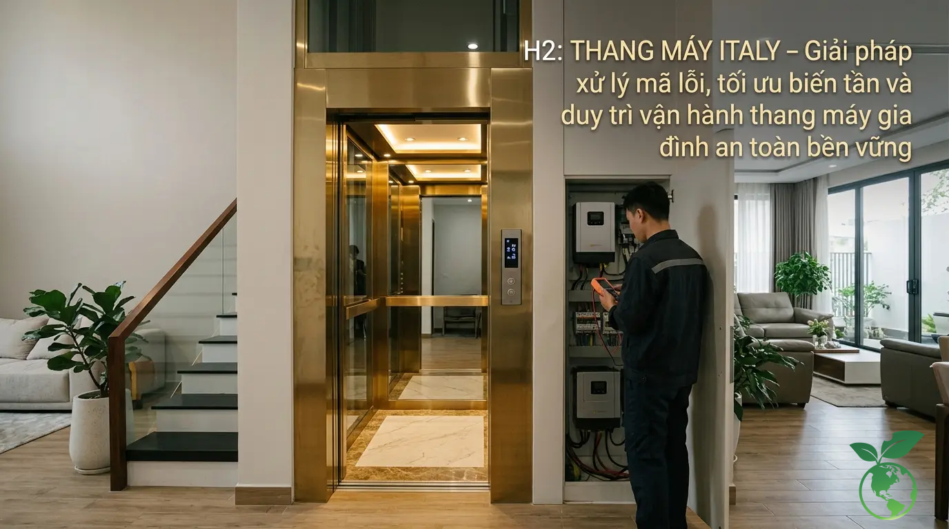 Thang Máy Italy – Giải Pháp Xử Lý Mã Lỗi, Tối Ưu Biến Tần Và Duy Trì Vận Hành Thang Máy Gia Đình An Toàn Bền Vững - Thang Máy Italy