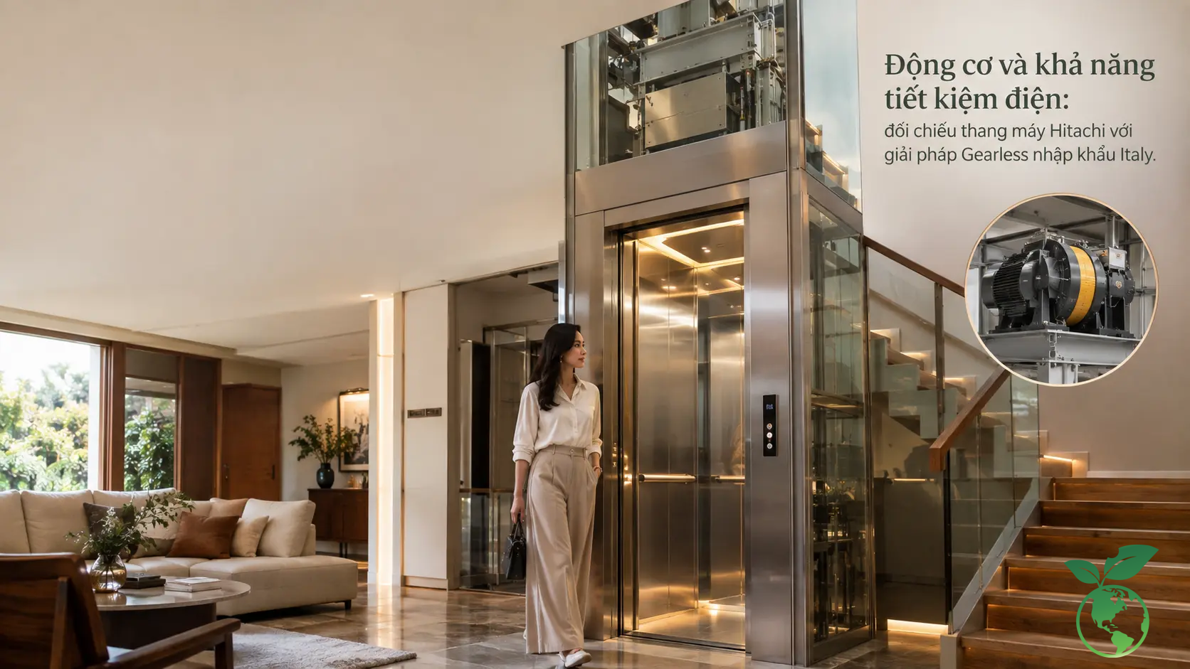 So Sánh Thang Máy Hitachi, Hyundai, Toshiba Nhập Khẩu (2026) 3 Động Cơ Và Khả Năng Tiết Kiệm Điện: Đối Chiếu Thang Máy Hitachi Với Giải Pháp Gearless Nhập Khẩu Italy - Thang Máy Italy