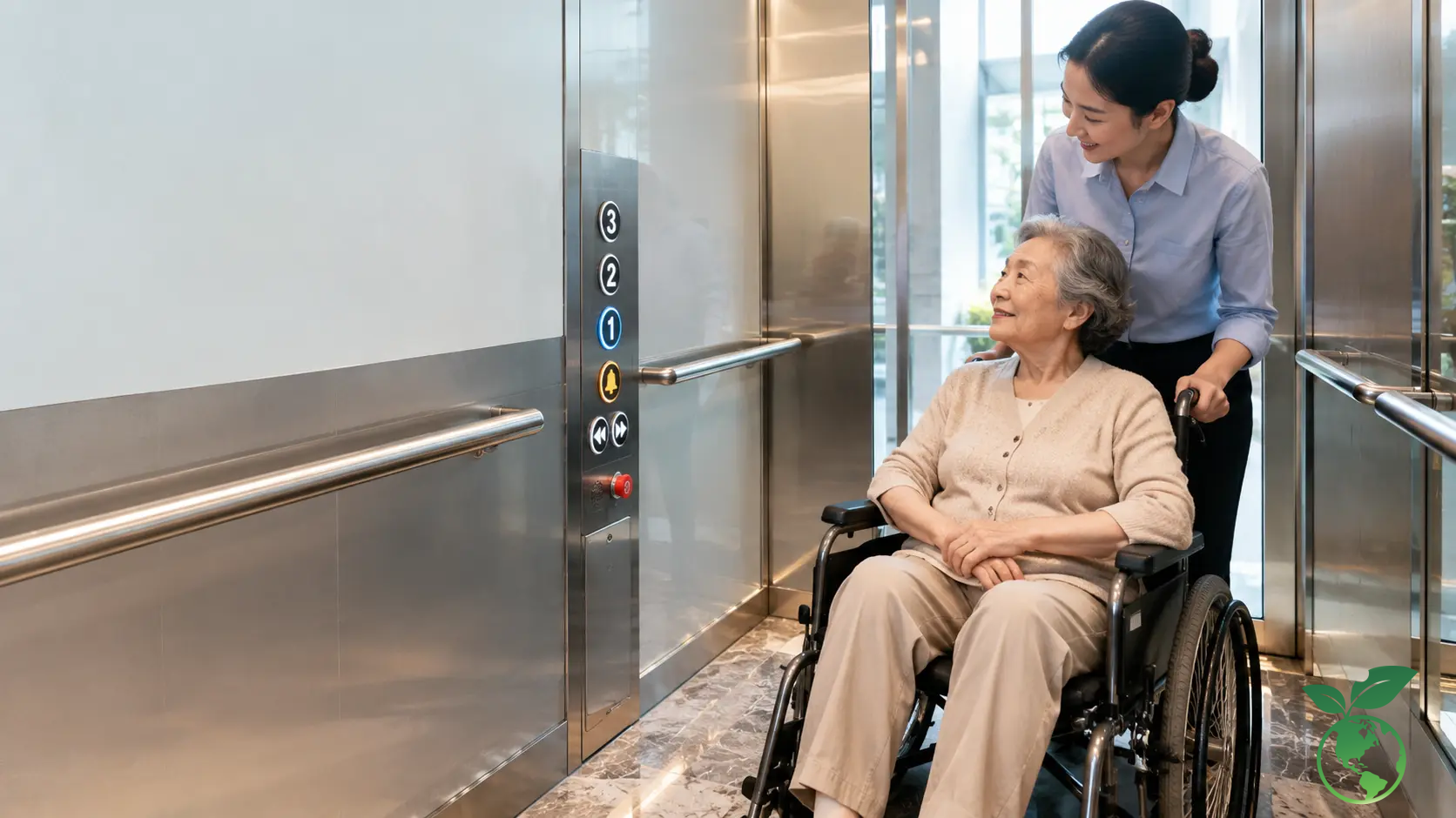 Thiết Kế Thang Máy Cho Người Già An Toàn, Dễ Sử Dụng (2026) 4 Tiêu chuẩn an toàn EN 81 và các thiết bị hỗ trợ người già, người khuyết tật