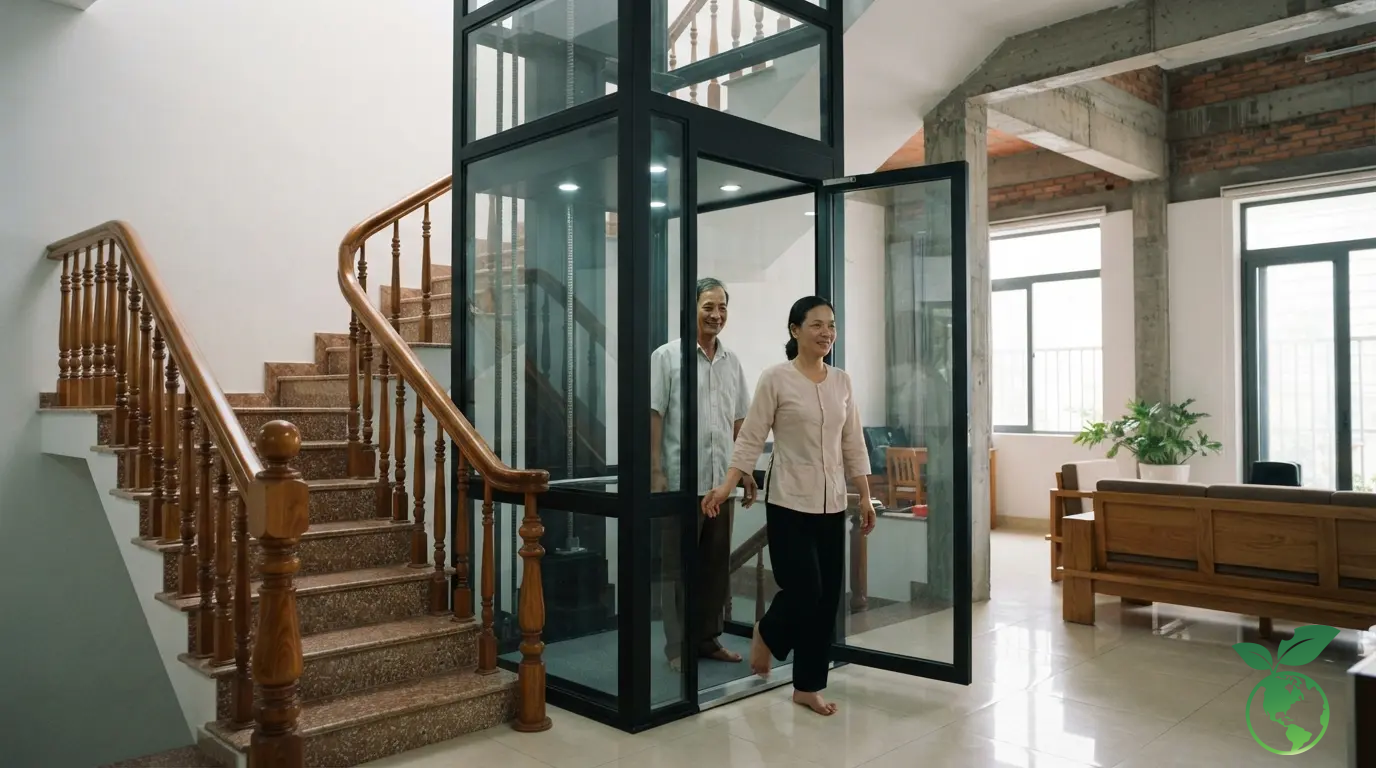 Thang Máy Gia Đình Cibes: Giá & Công Nghệ Trục Vít (2026) 2 thang máy gia đình cibes - Ưu điểm và giới hạn của thang máy trục vít Cibes khi lắp đặt cho nhà ở Việt Nam